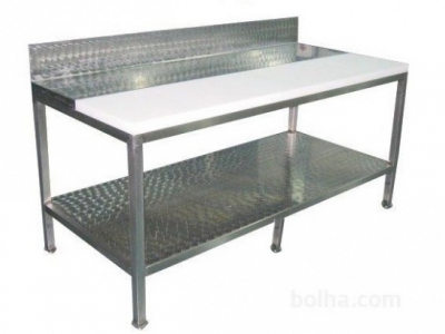 Mesarska delovna miza 250x80 cm 